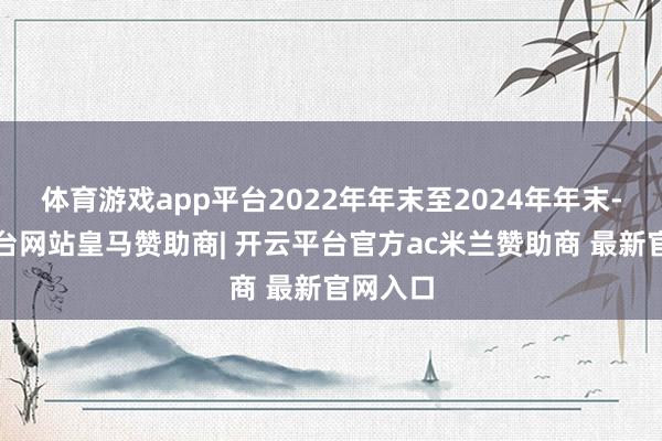 体育游戏app平台2022年年末至2024年年末-开云平台网站皇马赞助商| 开云平台官方ac米兰赞助商 最新官网入口
