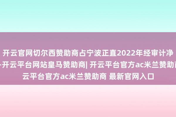 开云官网切尔西赞助商占宁波正直2022年经审计净钞票的11.13%-开云平台网站皇马赞助商| 开云平台官方ac米兰赞助商 最新官网入口